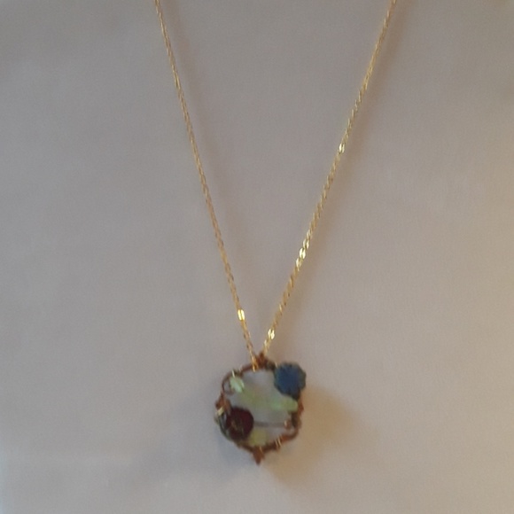 SALE NWT Vintage Czech glass flowers Necklace - Picture 2 of 3